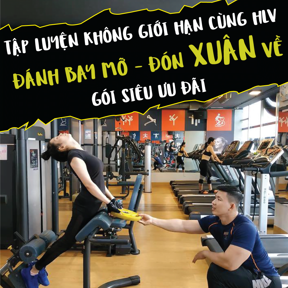 TẬP LUYỆN CÙNG HUẤN LUYỆN VIÊN ĐÓN TẾT GIÁ SIÊU ƯU ĐÃI 3
