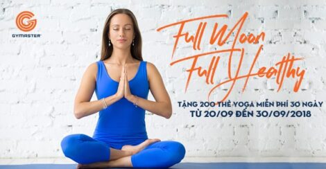 Tết Trung Thu tặng 200 Thẻ Yoga Miễn phí 30 ngày tại Gymaster 30