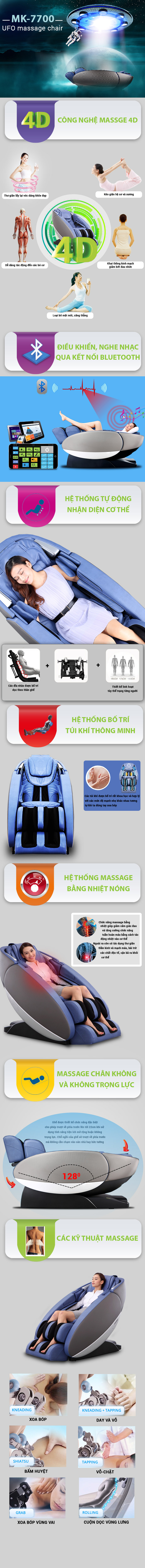 Ghế Massage 4D UFO Space MK-7700 5 Ghế Massage 4D UFO Space MK-7700 10