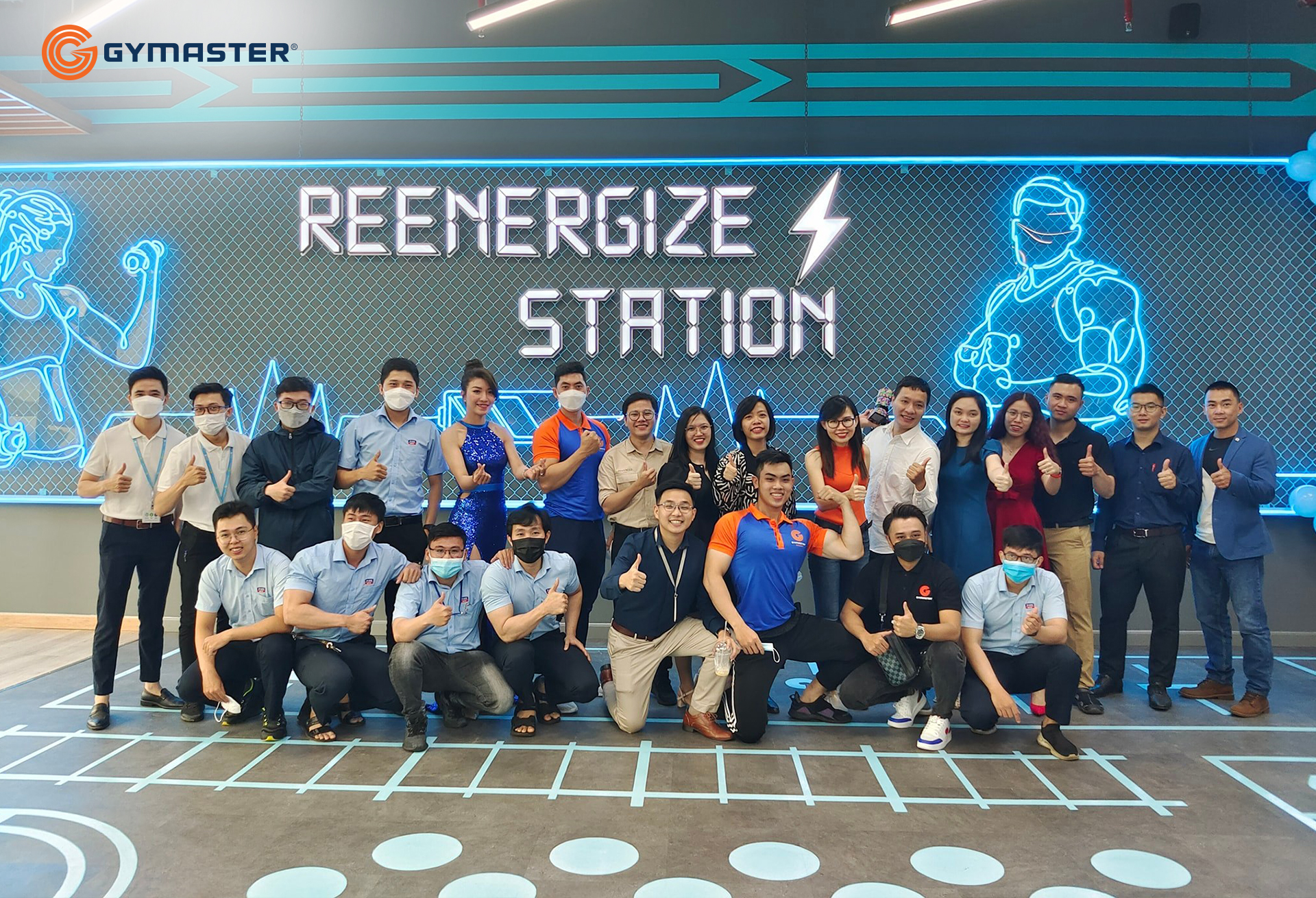 setup phòng gym tập đoàn ree