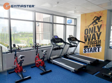 setup phòng gym gymaster precia xe đạp tập