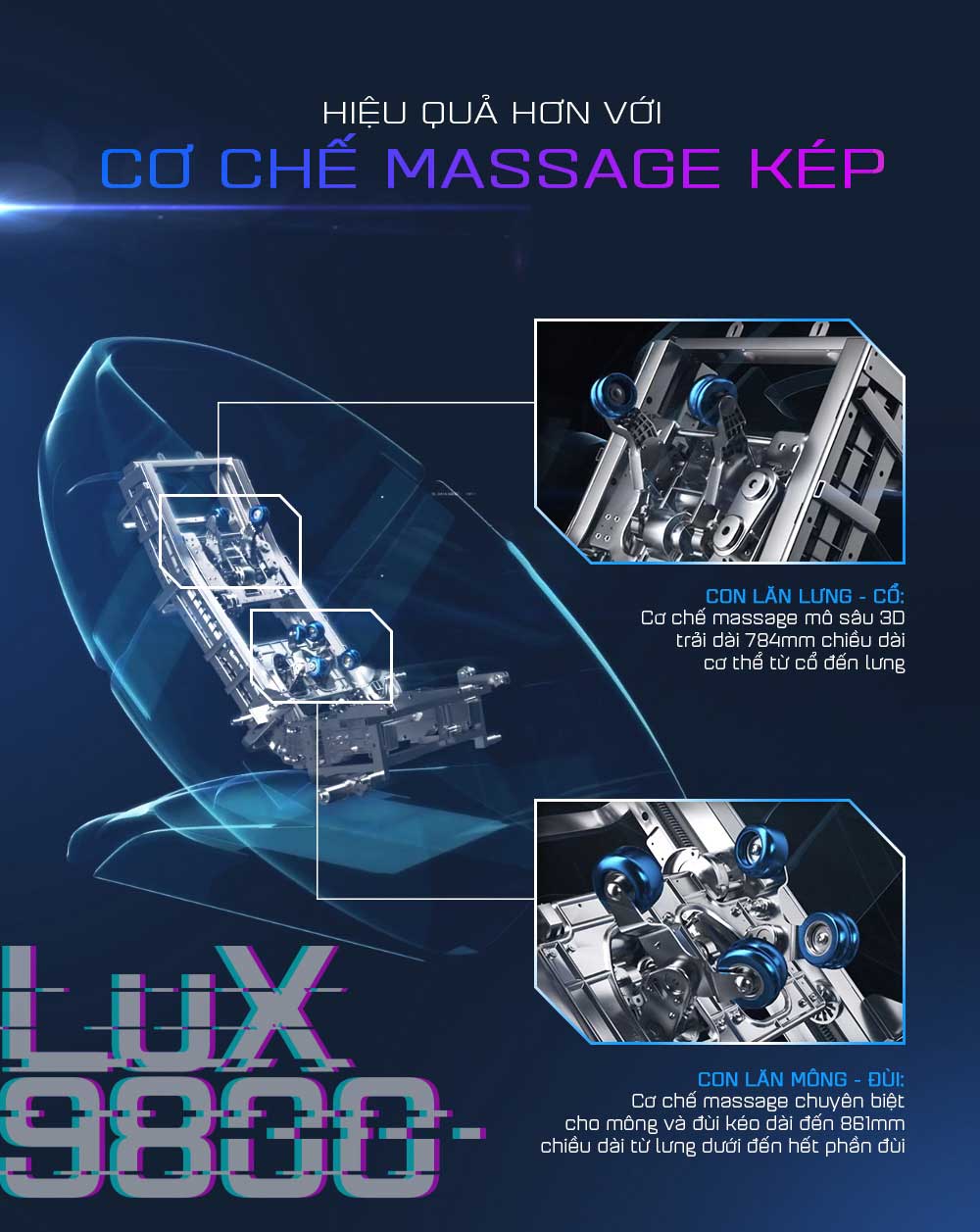 Ghế Massage Buheung Transformer LUX-9800 53