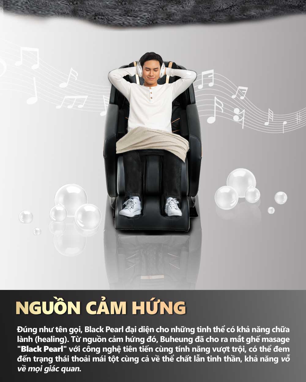 Ghế Massage 4D Black Pearl Buheung MK-5300 11