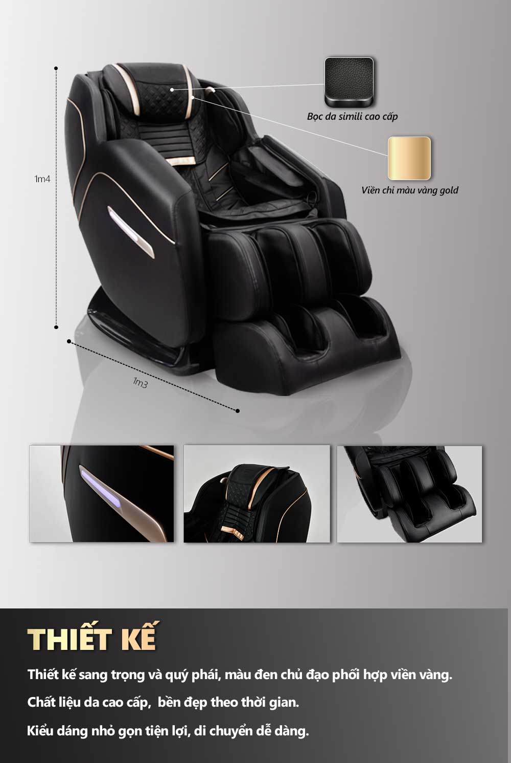 Ghế Massage 4D Black Pearl Buheung MK-5300 12