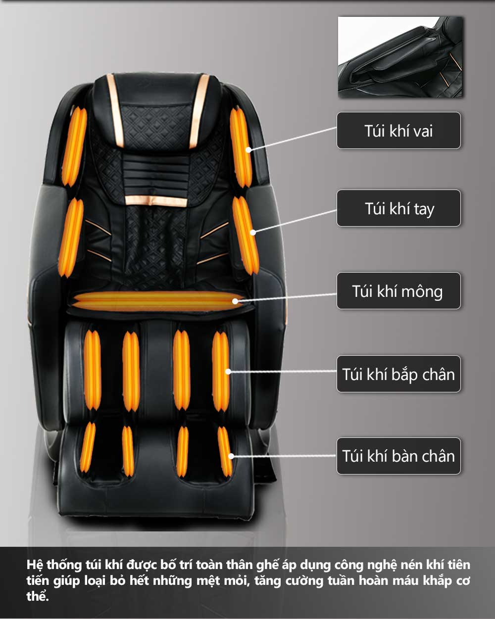 Ghế Massage 4D Black Pearl Buheung MK-5300 14