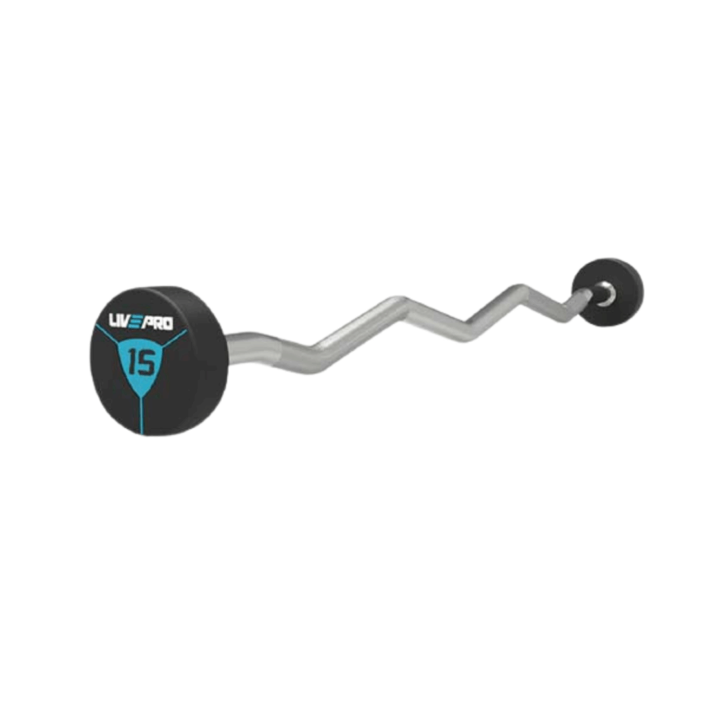 Urethan Ez Curl Barbell 10kg-15kg-20kg-25kg-30kg 6