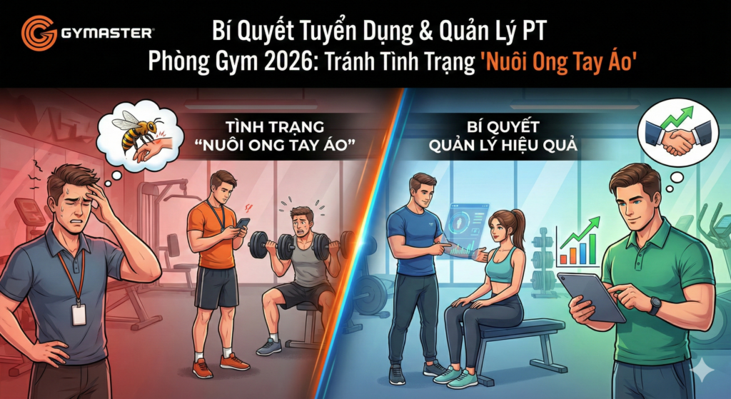 Bí Quyết Tuyển Dụng & Quản Lý PT Phòng Gym 2026: Tránh Tình Trạng "Nuôi Ong Tay Áo" 1 quản lý pt phòng gym