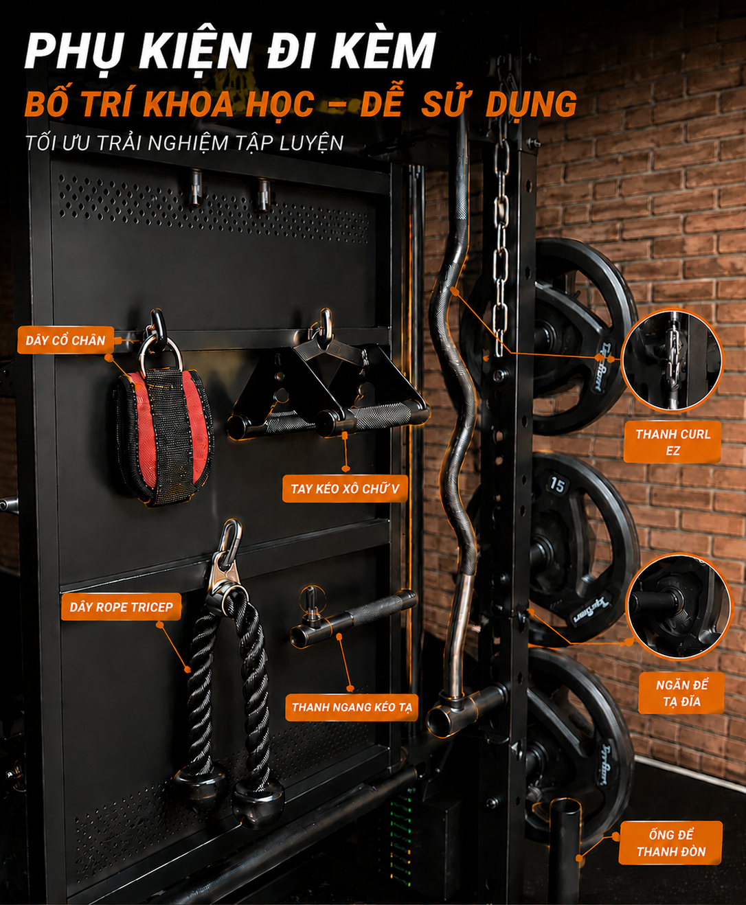 GIÀN TẠ ĐA NĂNG TIGER SPORT TGH-X3 11