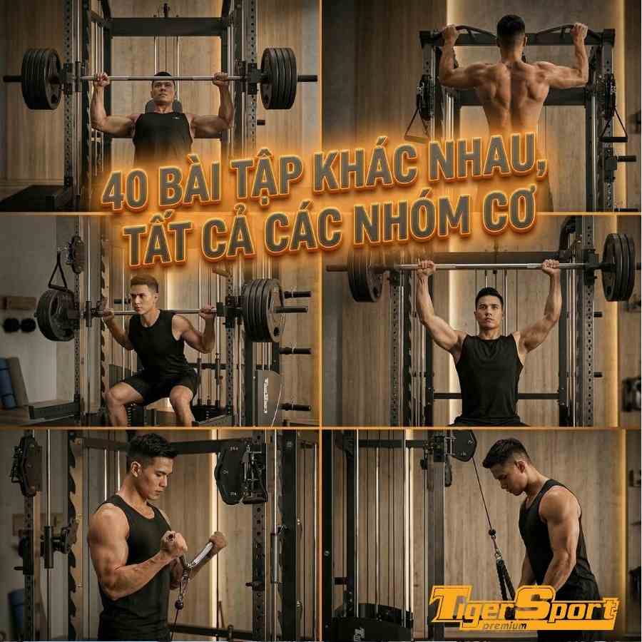 GIÀN TẠ ĐA NĂNG TIGER SPORT TGH-X3 13