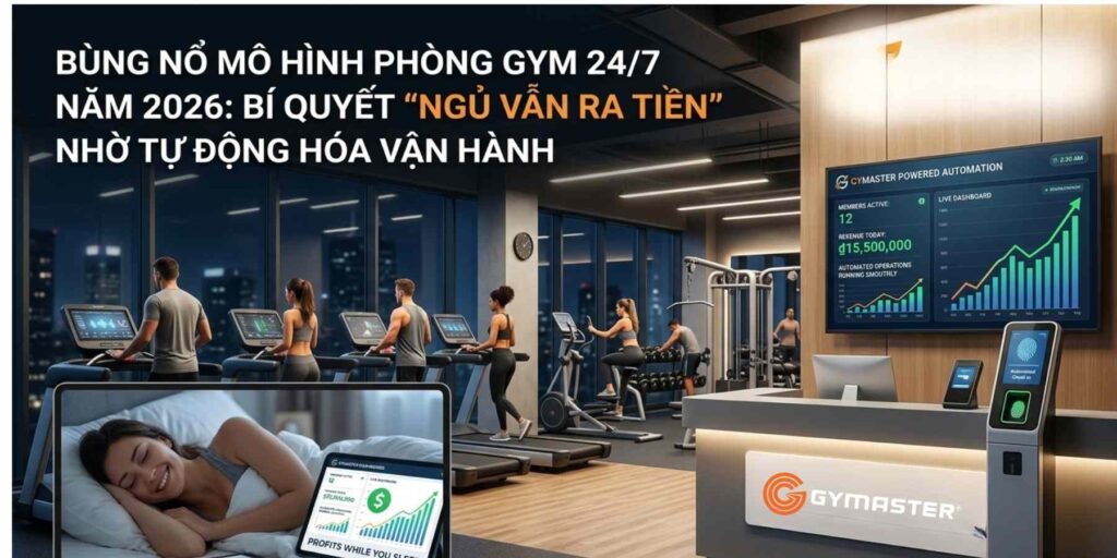 Bùng Nổ Mô Hình Phòng Gym 24/7 Năm 2026: Bí Quyết "Ngủ Vẫn Ra Tiền" Nhờ Tự Động Hóa Vận Hành 138