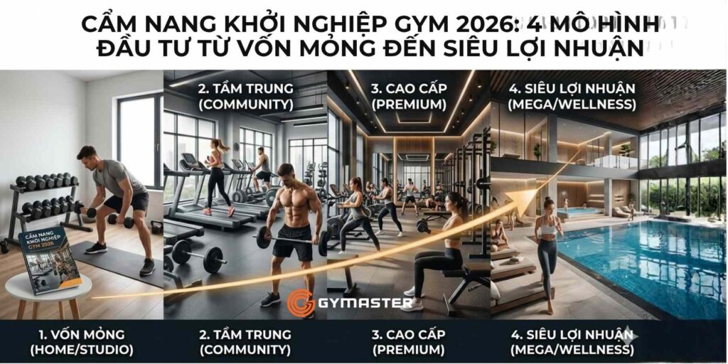 Cẩm Nang Khởi Nghiệp Gym 2026: Phân Tích Toàn Diện 4 Mô Hình Đầu Tư "Hái Ra Tiền" Từ Vốn Mỏng Đến Siêu Lợi Nhuận 136