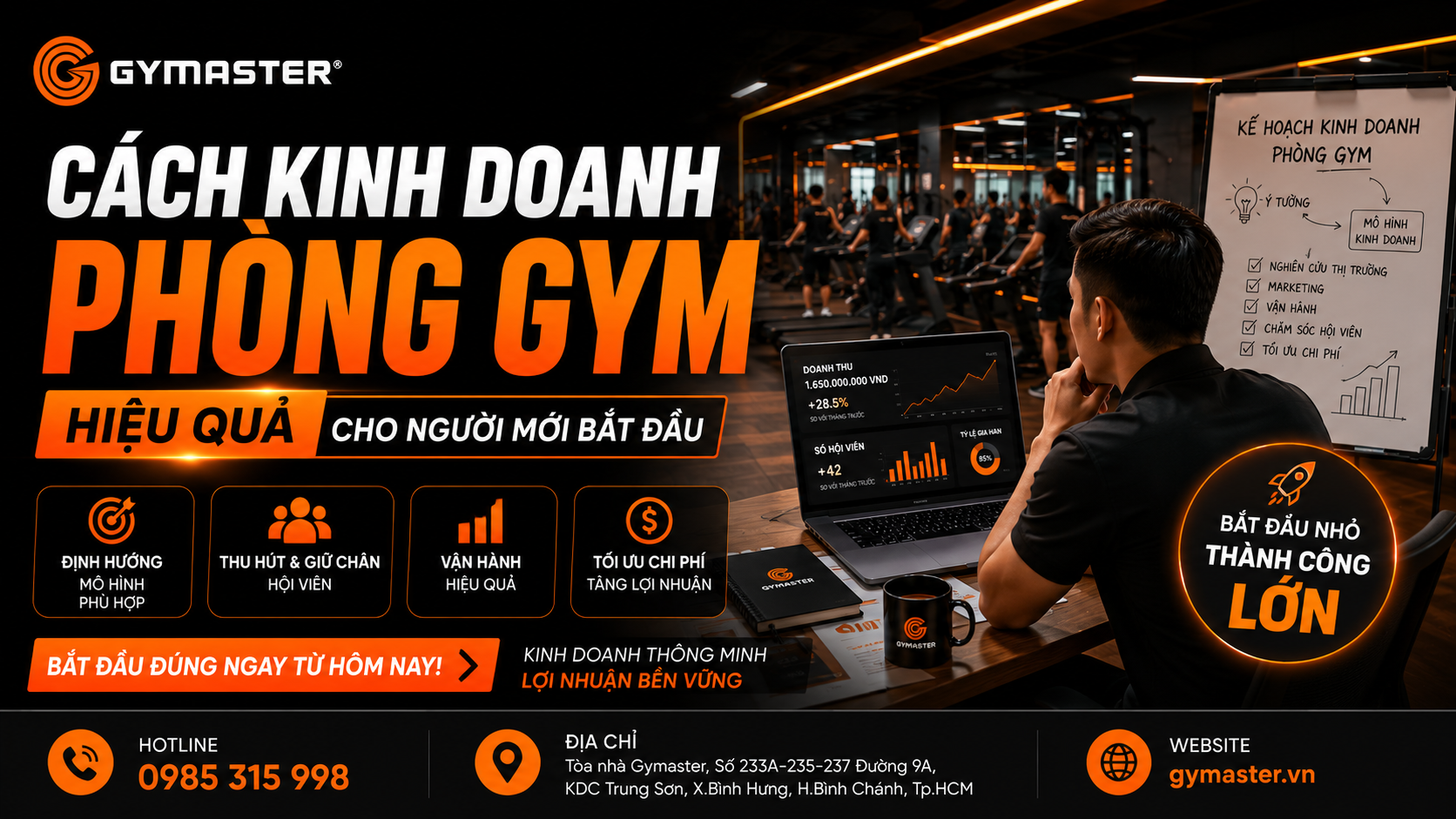 Cách kinh doanh phòng gym hiệu quả cho người mới bắt đầu
